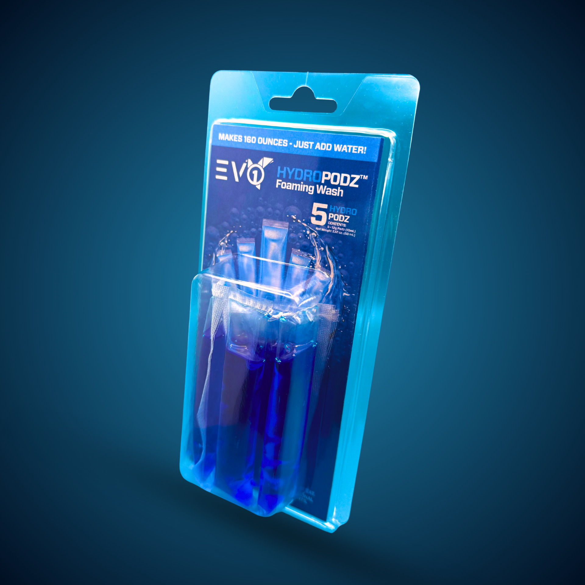 HydroPodz 5-pack pH Neutral Foaming Car Wash Pods  EVO1 Industries LLC